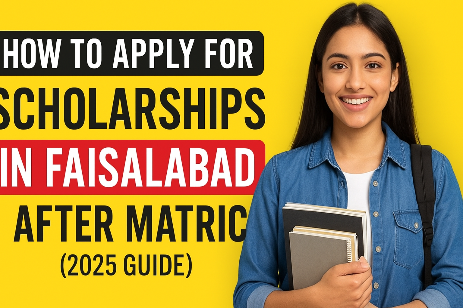 How to Apply for Scholarships in Faisalabad After Matric