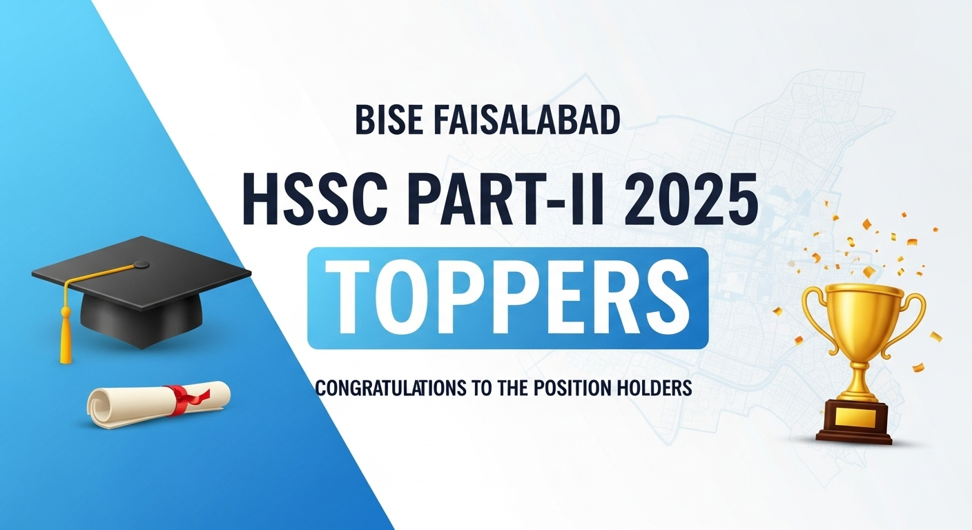 BISE Faisalabad Intermediate Position Holders 2025