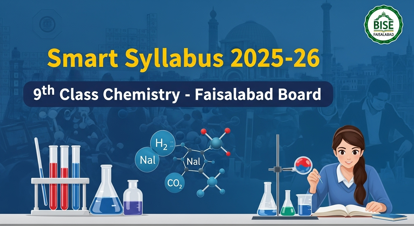 9th Class Chemistry Smart Syllabus 2026 Faisalabad Board